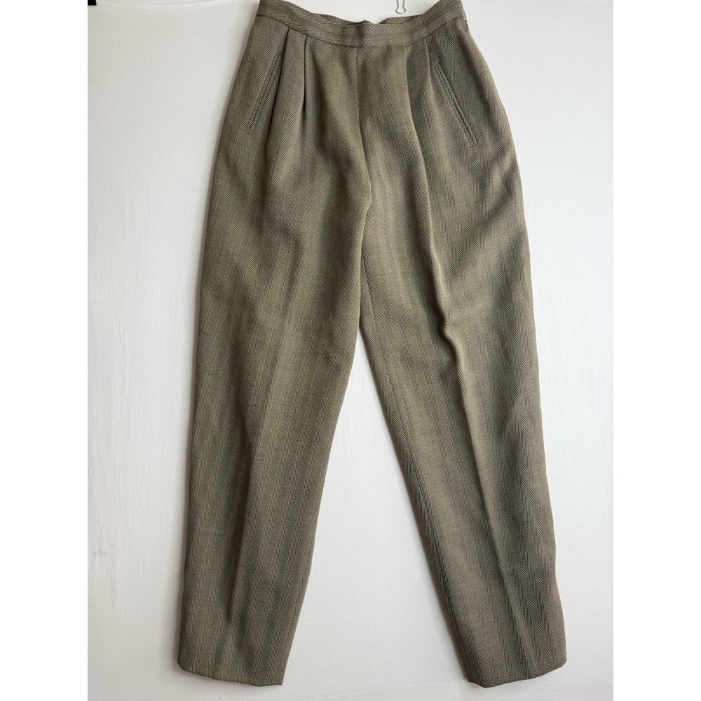 Vintage Randy Kemper 100% Wool Trousers Women's Size 6 Made in USA Paper Tag